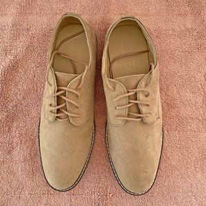 Mens Tan Buck Oxfords